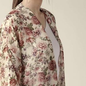 Alaniz floral print coquette button down mini pockets cardigan women's Medium